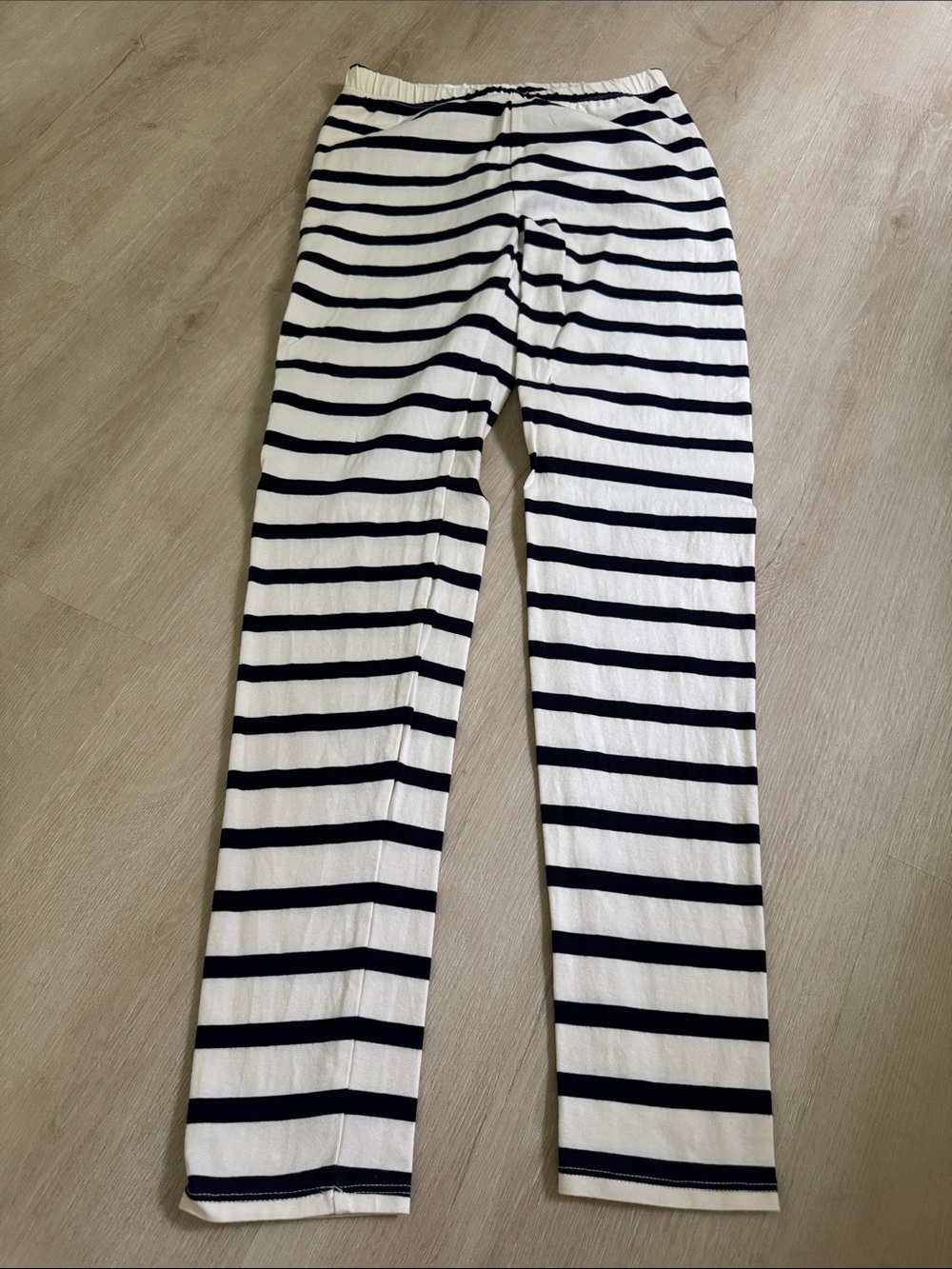 GAP Navy & White Striped Kids Leggings